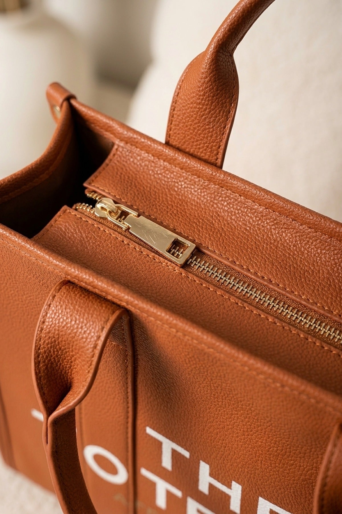 Sophia Tote Bag Set - Brown