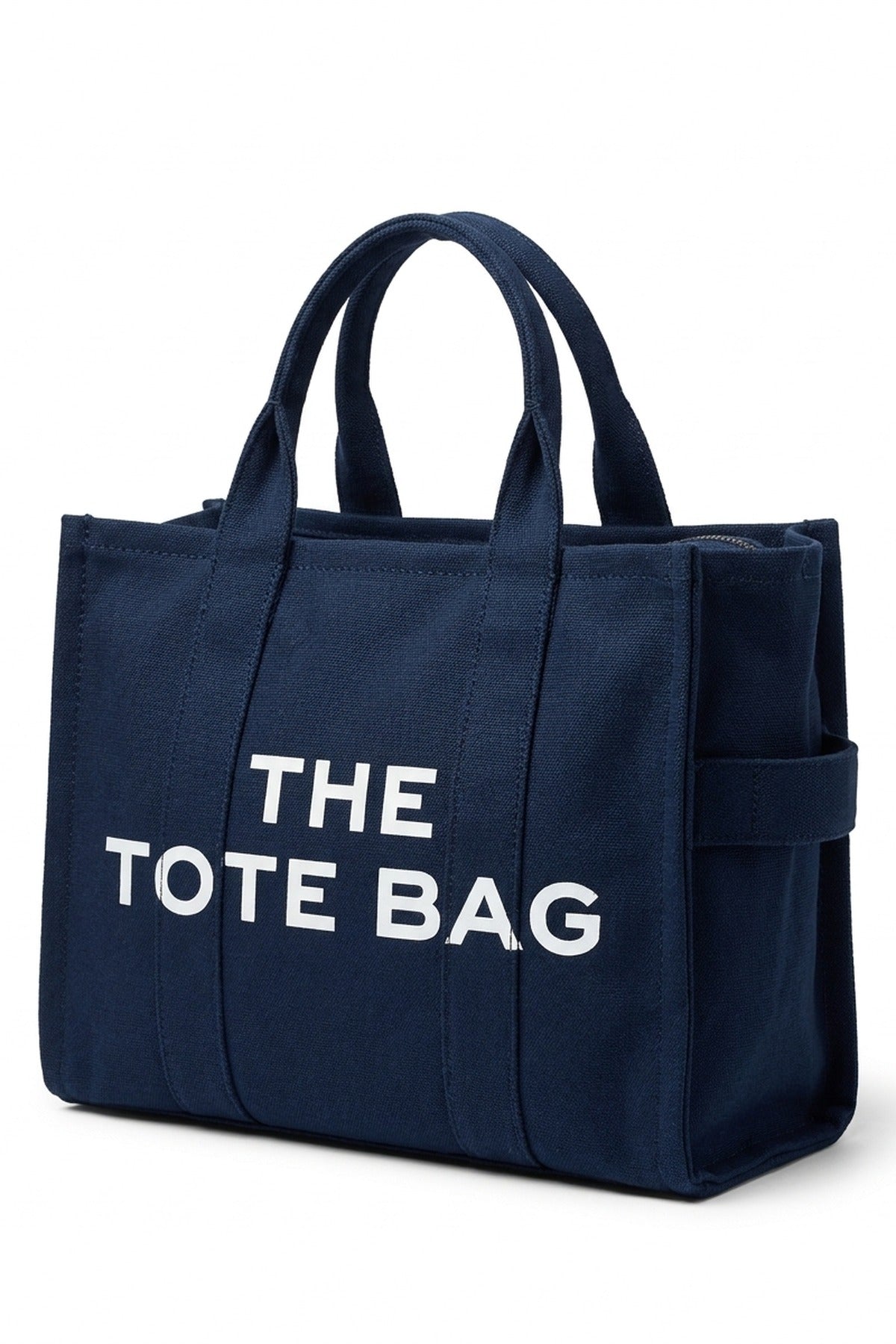 Ludovica Printed Canvas Tote Bag - Navy