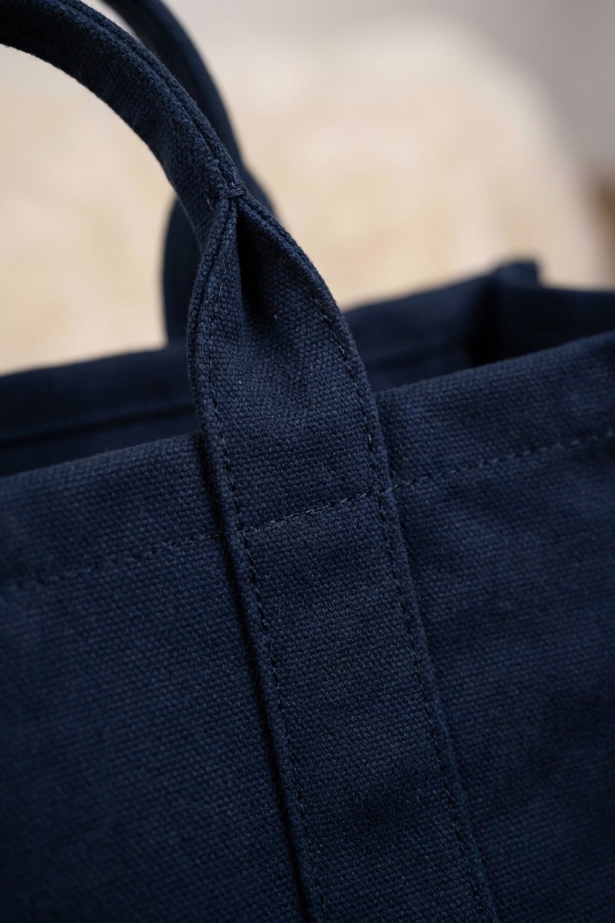 Ludovica Printed Canvas Tote Bag - Navy