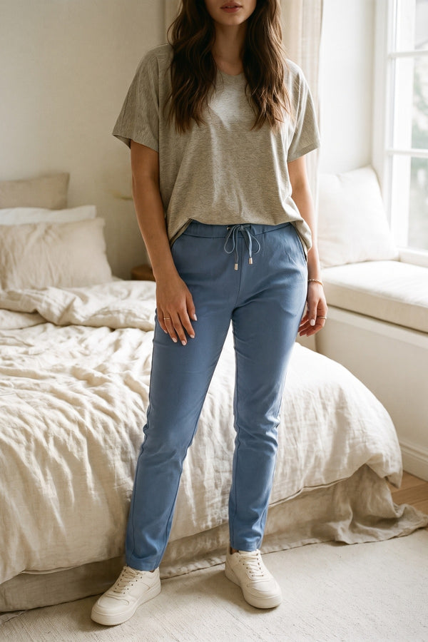 Delilah Casual Drawstring Trousers - Jeans