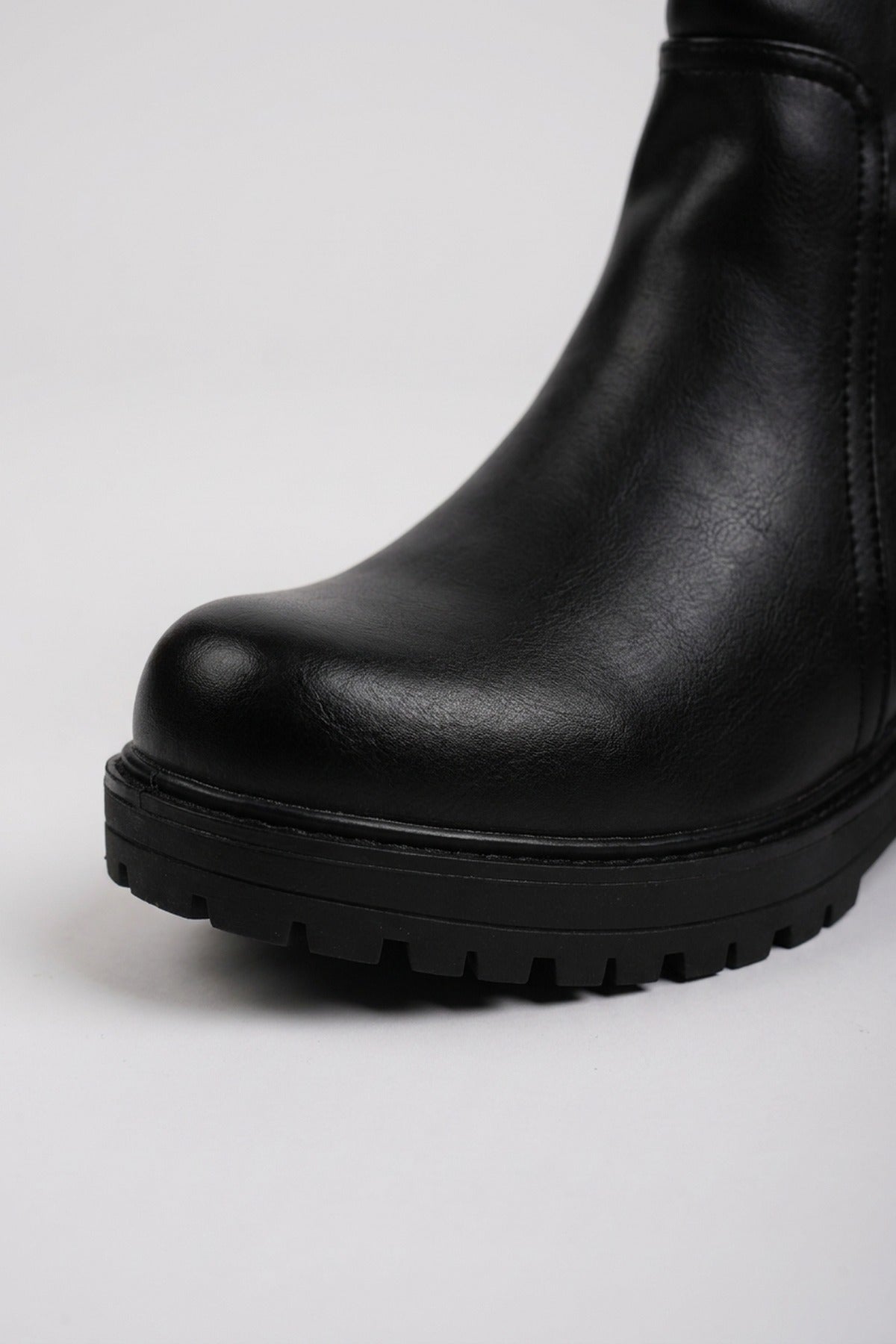Clodagh Chunky Sole Ankle Boots - Black
