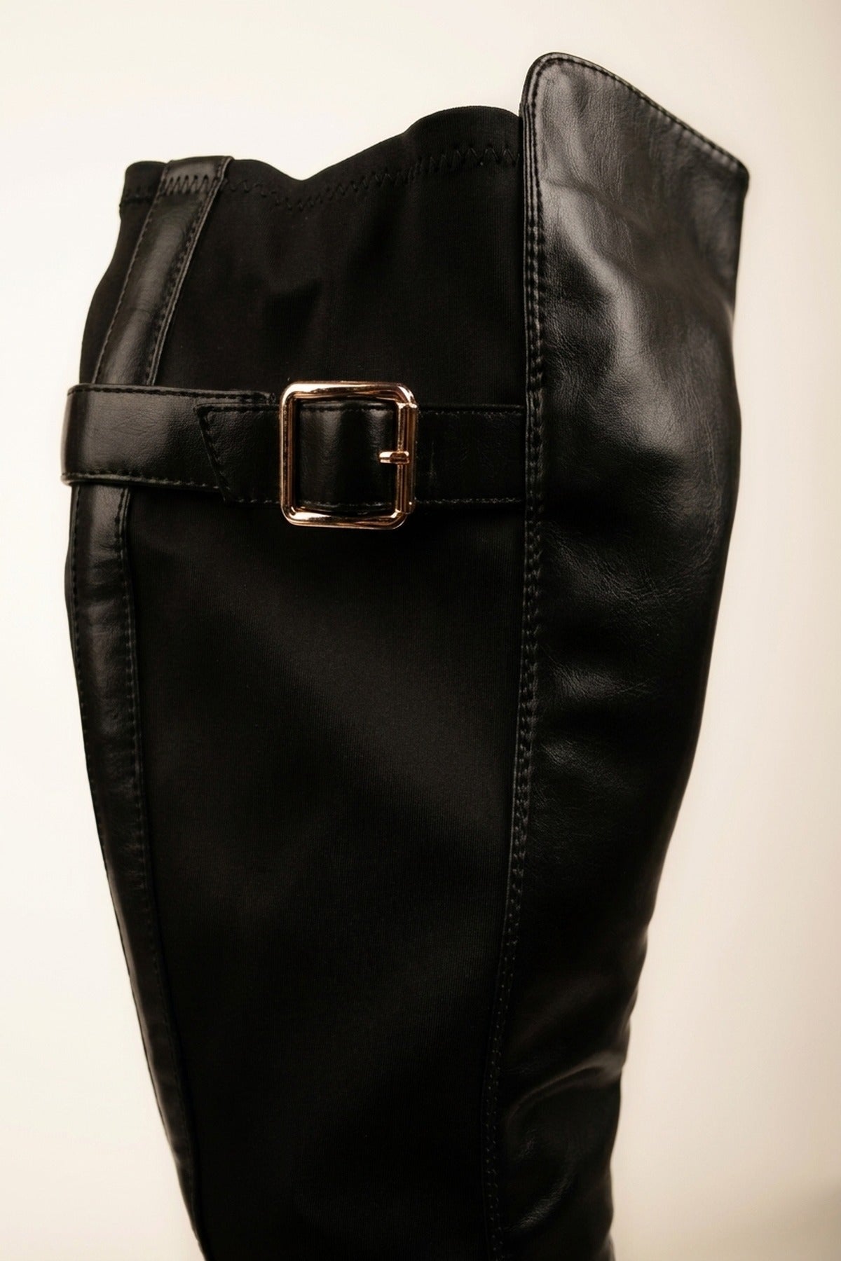 Edie Knee High Riding Boots - Black