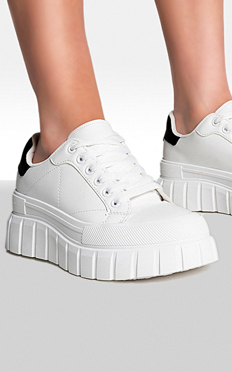 Mari Chunky Sole Lace Up Trainers