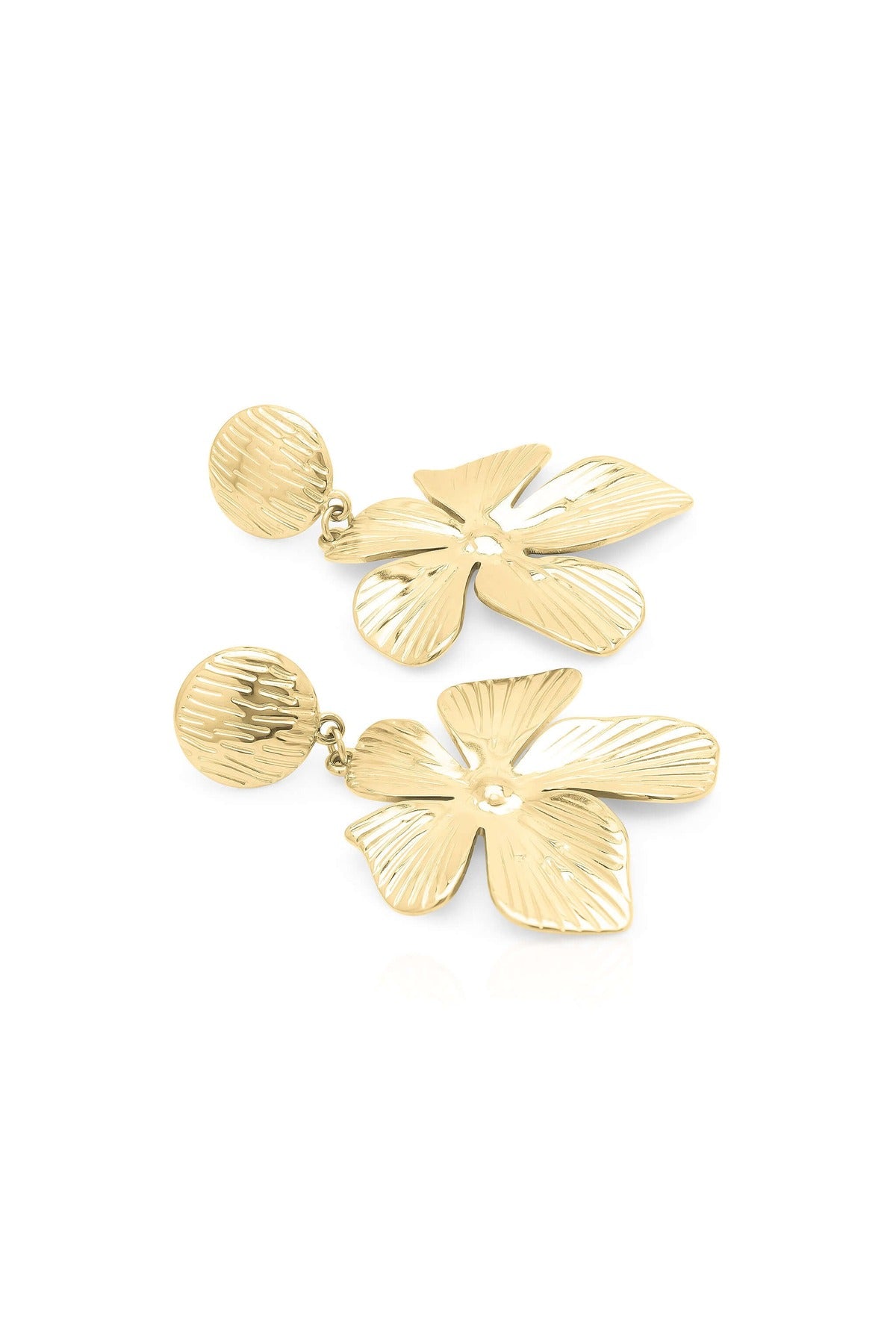Malia Bloom Statement Earrings - Gold
