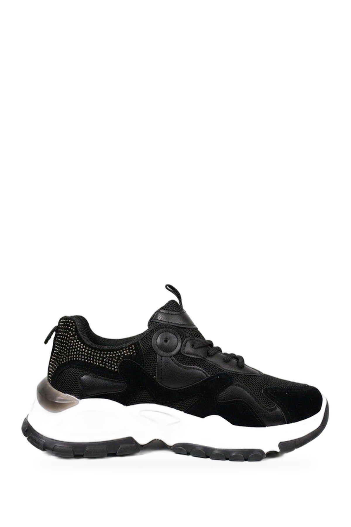 Ivy Studded Chunky Trainers - Black