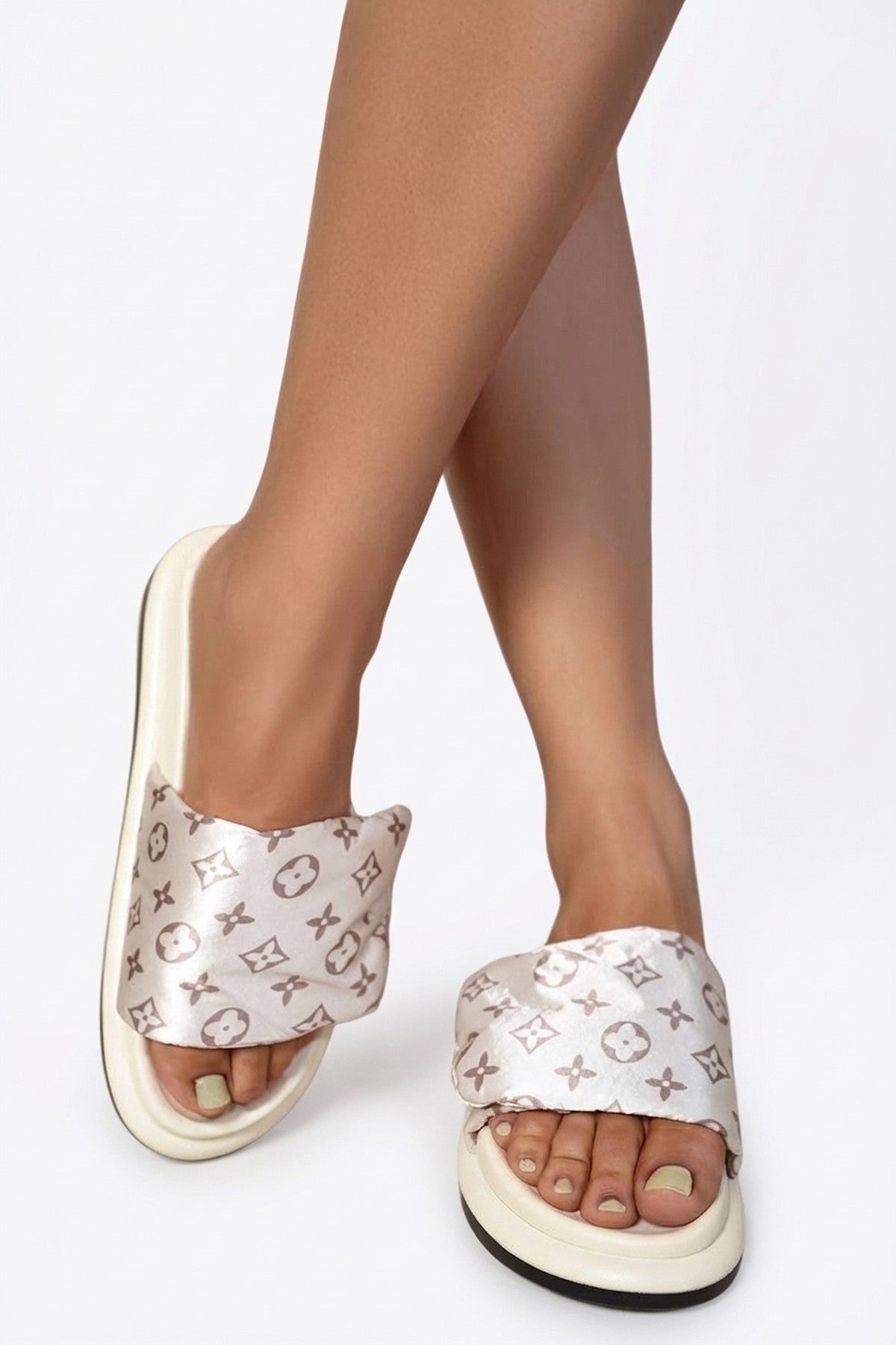 Josie Flatform Sandals - Beige_wb