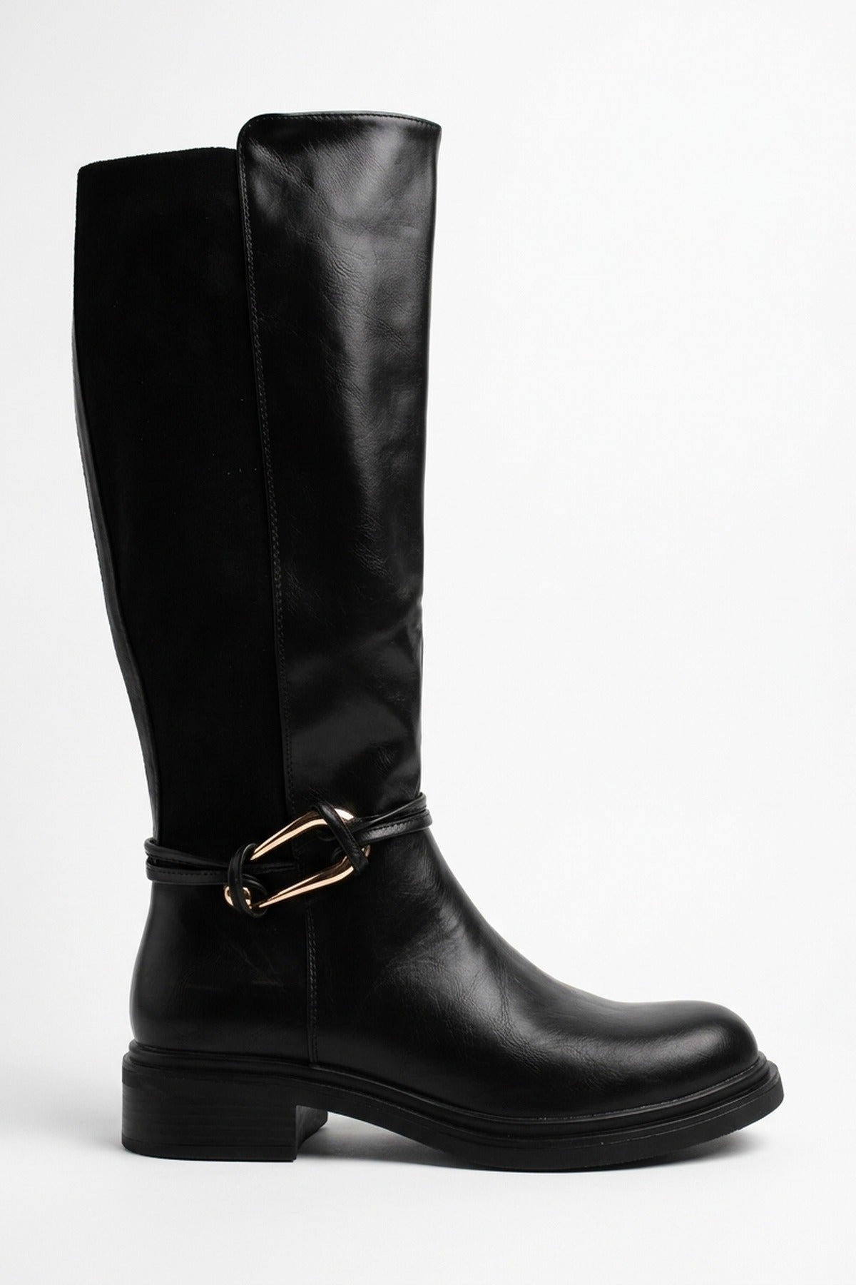 Saoirse Knee High Boots - Black