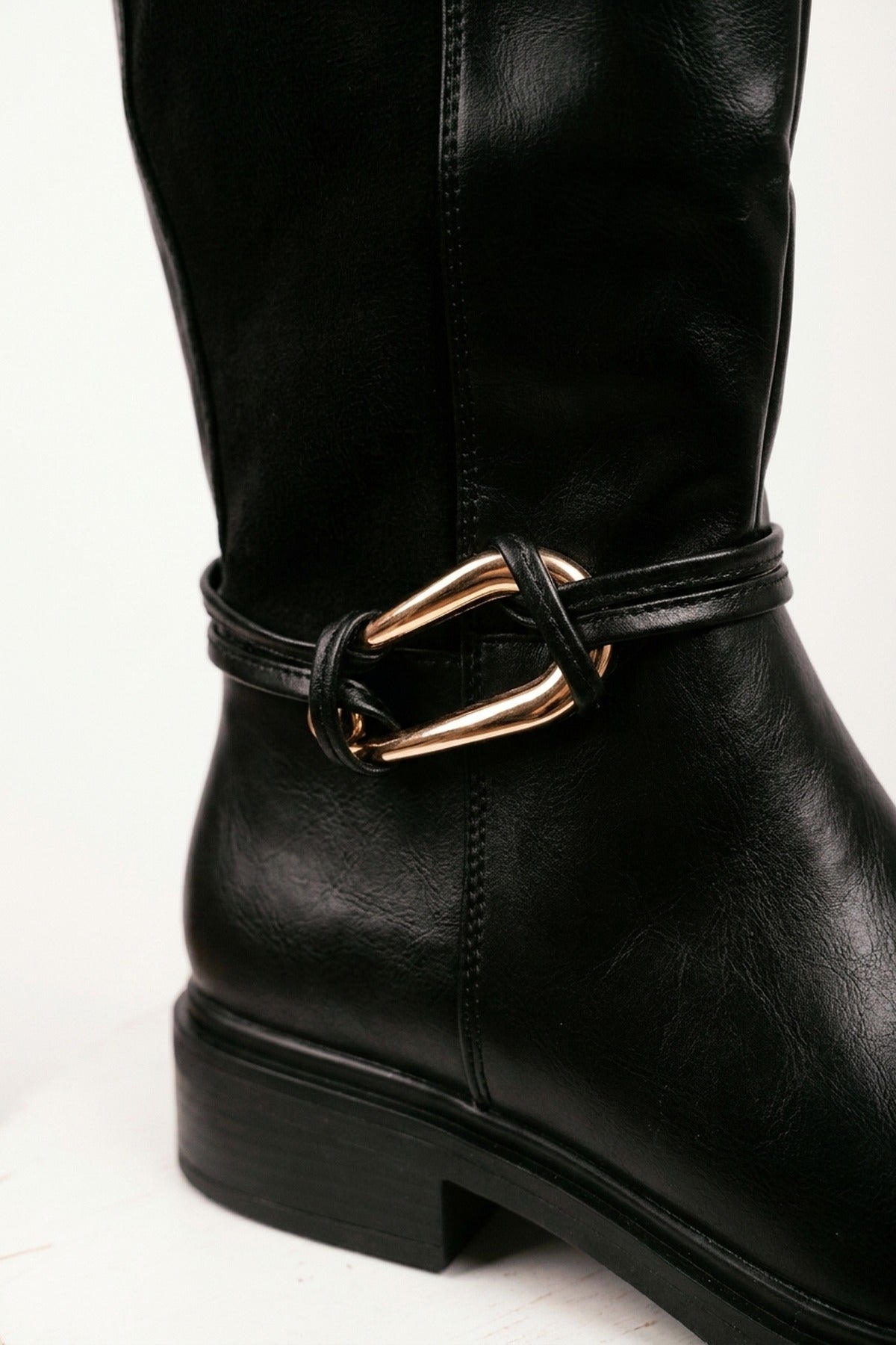 Saoirse Knee High Boots - Black