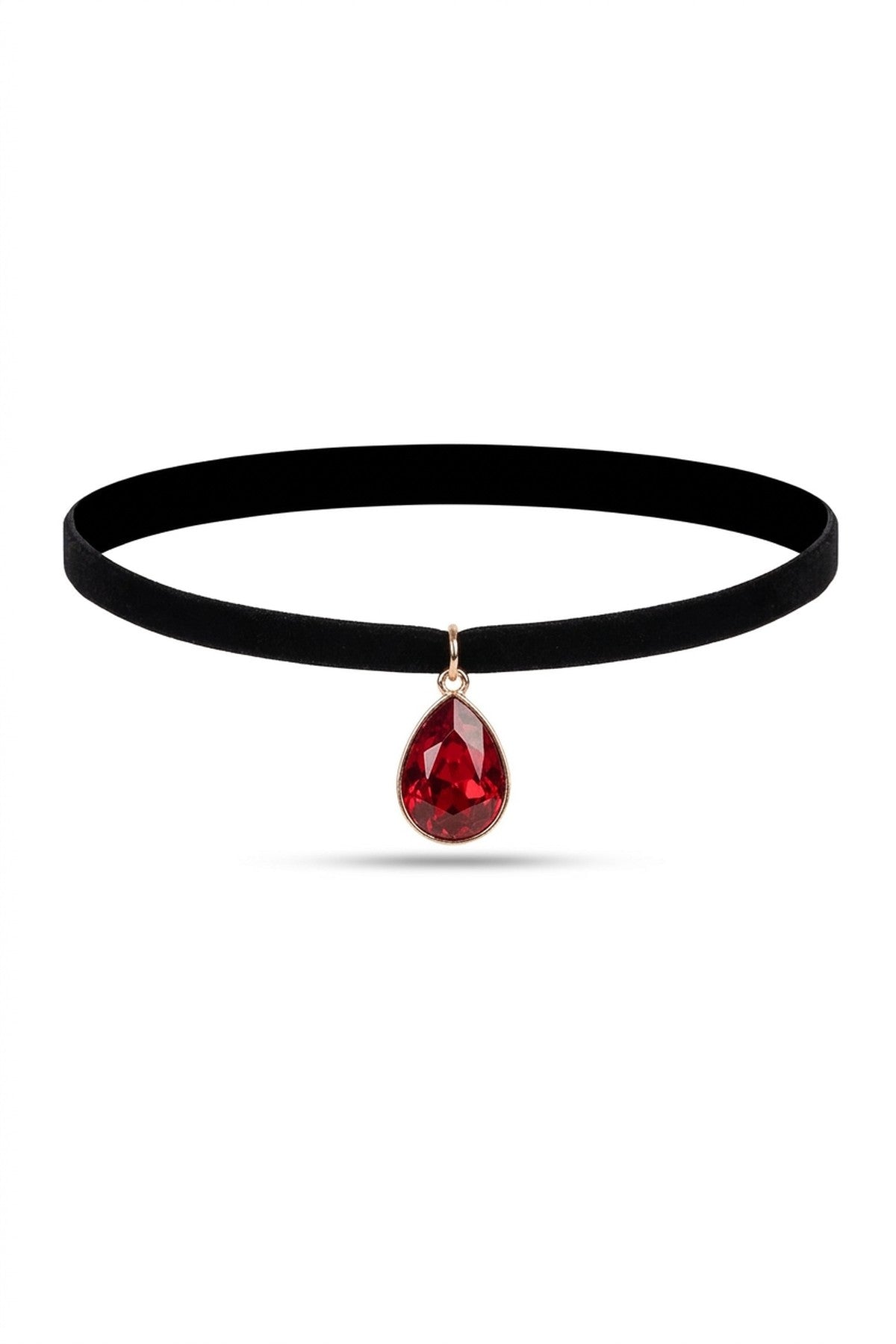 Kyla Gem Choker - Red_wb