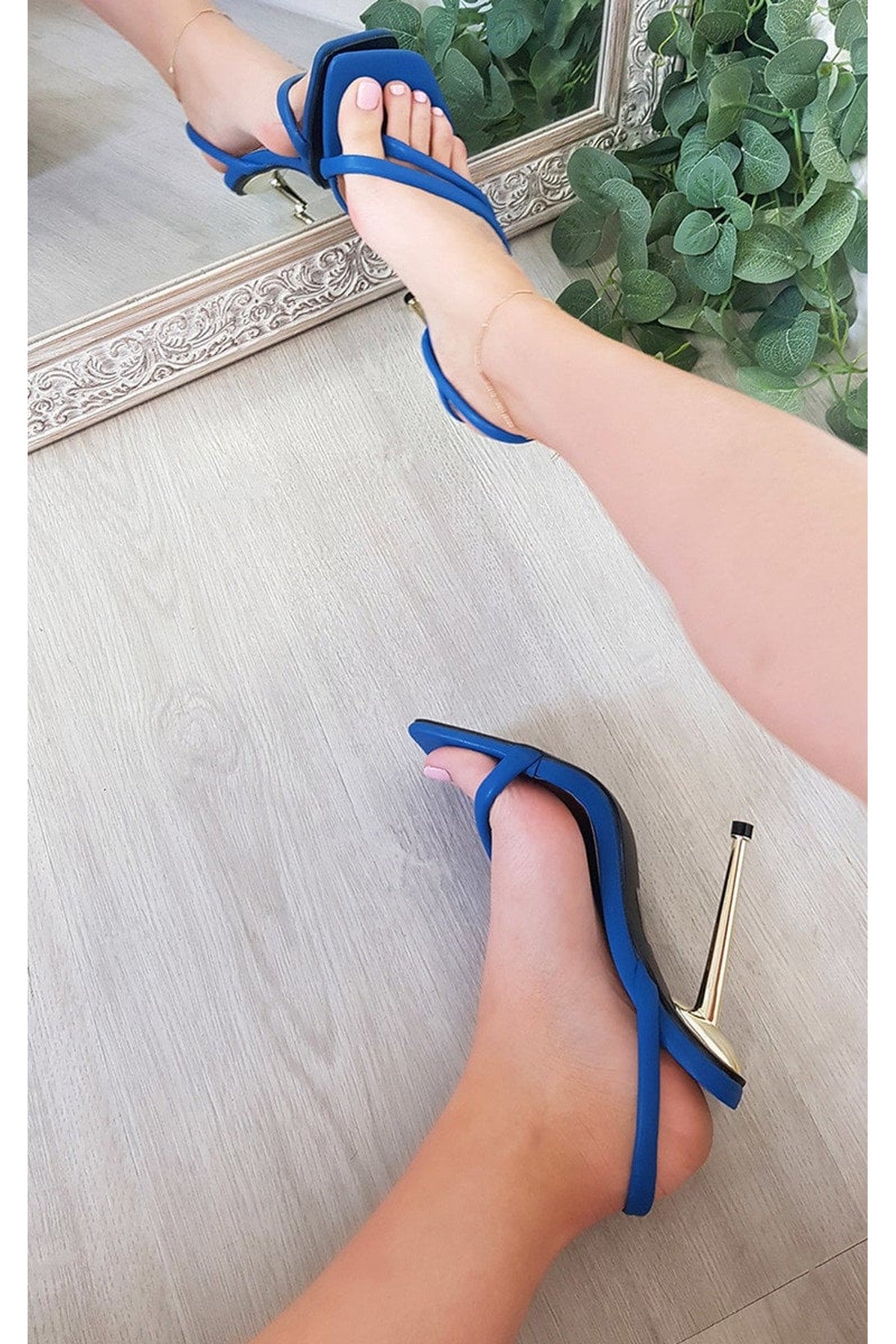 Lucinda Faux Leather Strappy High Heels | iKrush