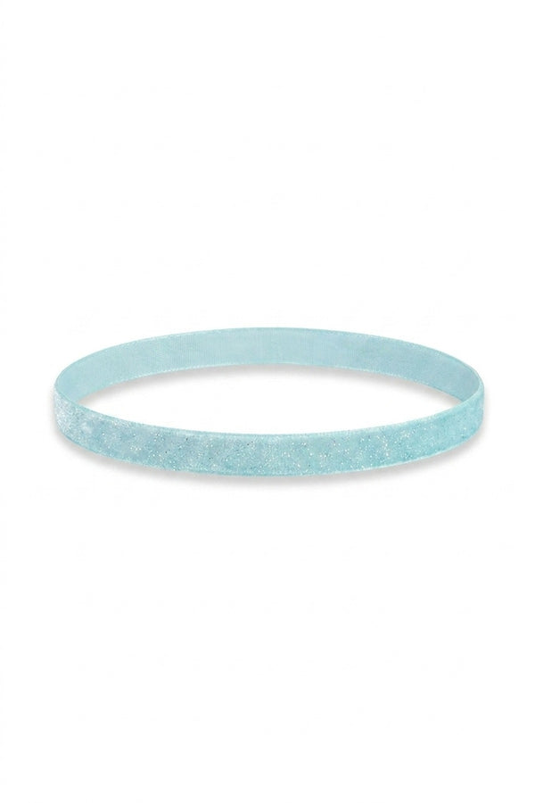 Lyla Glitter Ribbon Choker - Light Green_wb