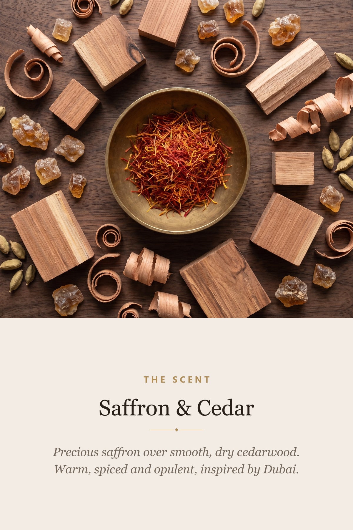 Maison Parfum Atlantis Saffron & Cedar Reed Diffuser 500ml