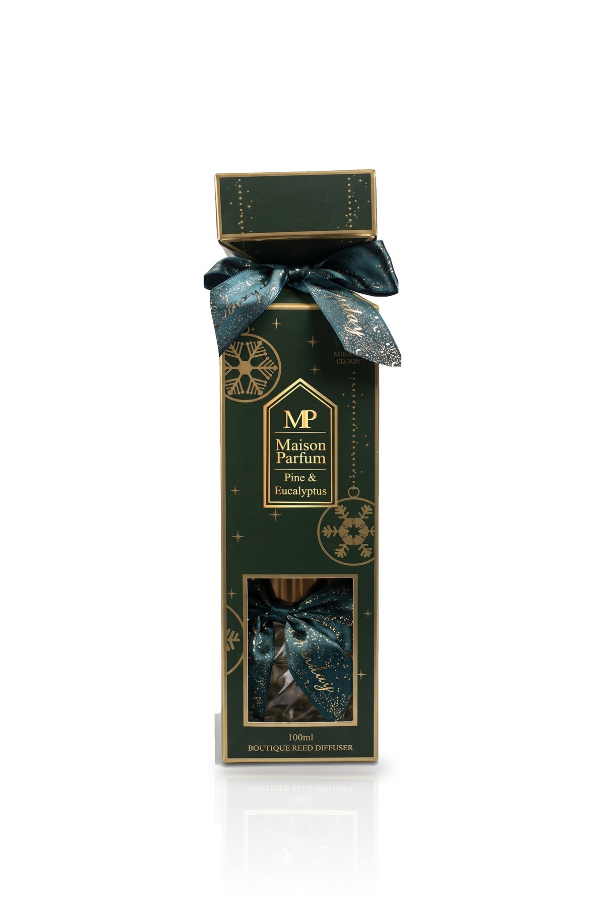 Maison Parfum Christmas Reed Diffuser Gift Box 100ml - Pine & Eucalyptus