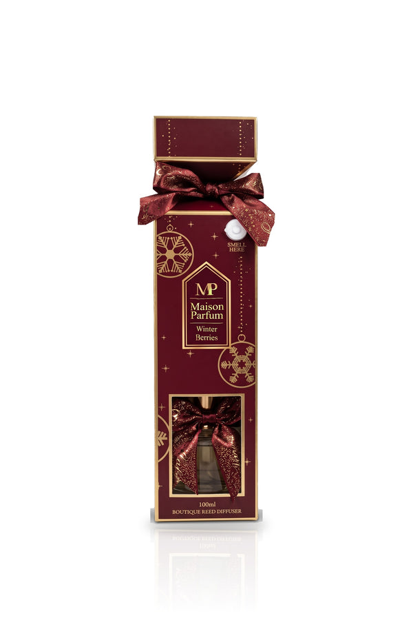 Maison Parfum Christmas Reed Diffuser Gift Box 100ml - Winter Berries