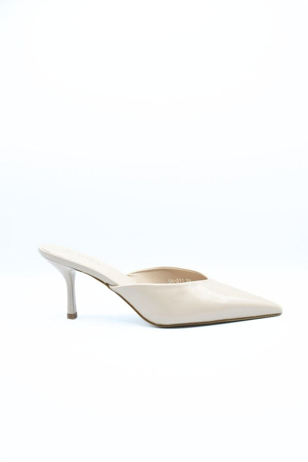 Mariana Pointed Toe Slip-on High Heels - Nude