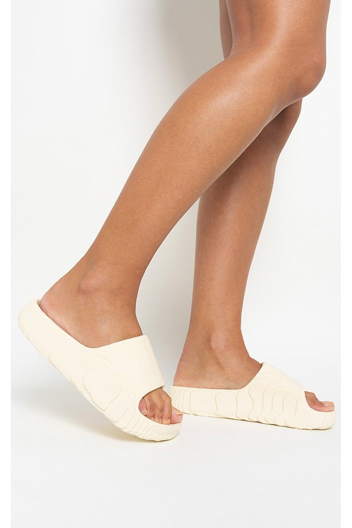 Nancie Open Toe Breathable Sandals - Bone White