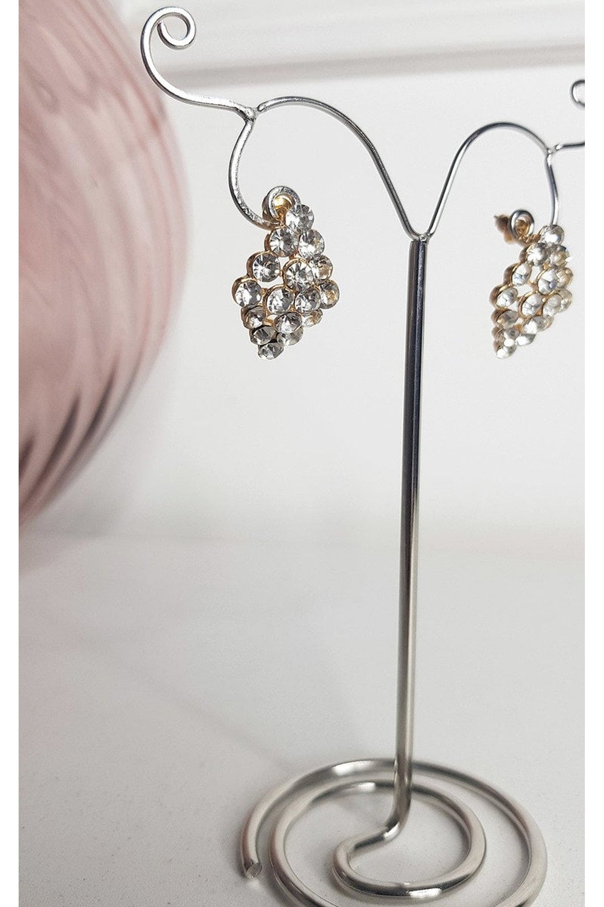 Nina Embellished Earrings - Gold