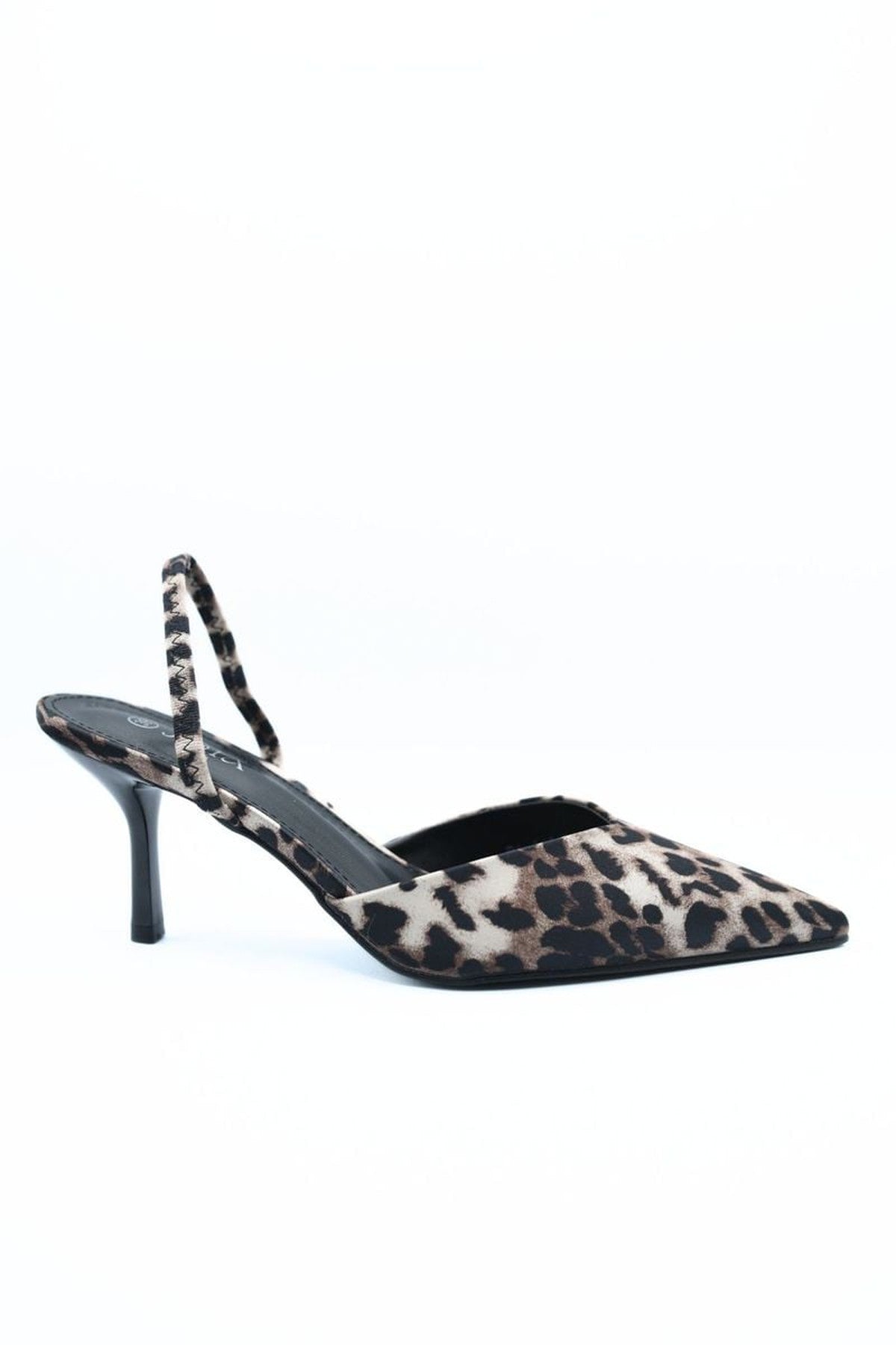 Ophelia Pointed Toe Slingback High Heels - Leopard