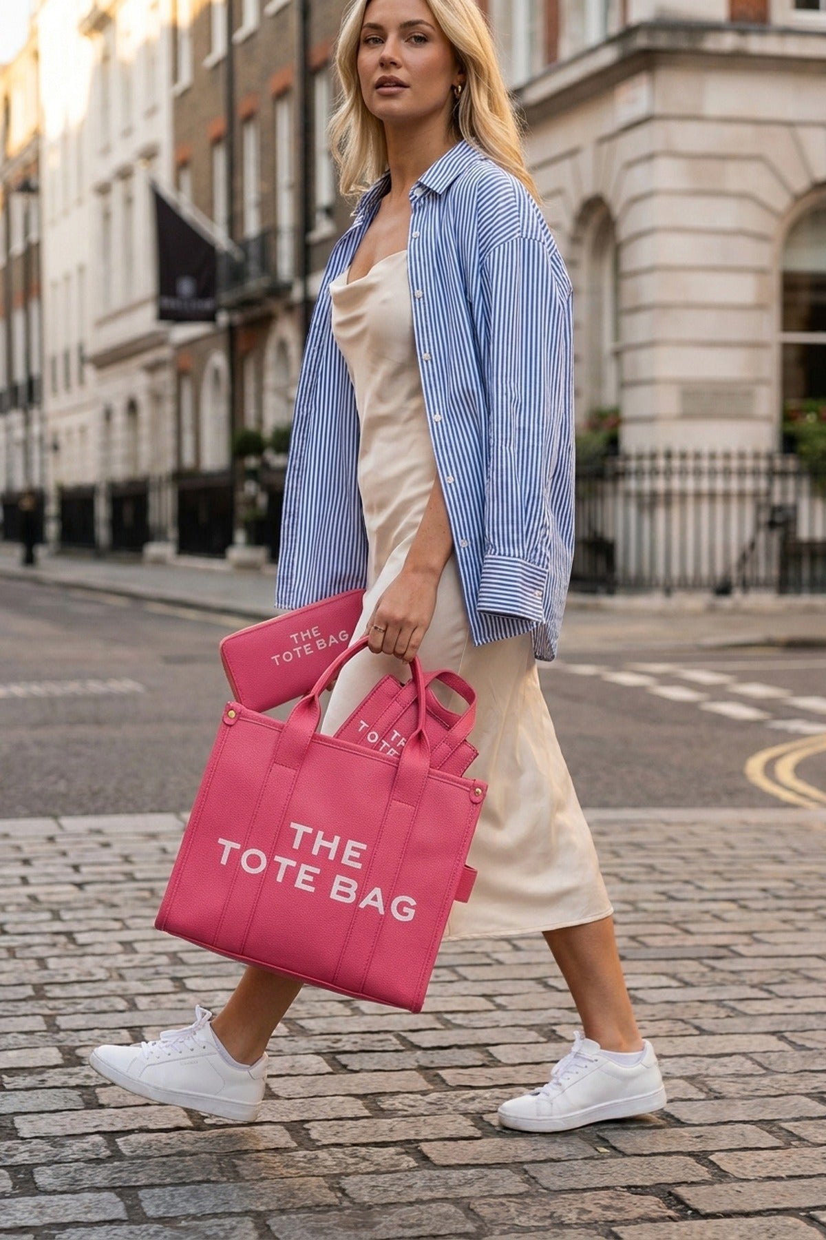Sophia Tote Bag Set - Pink