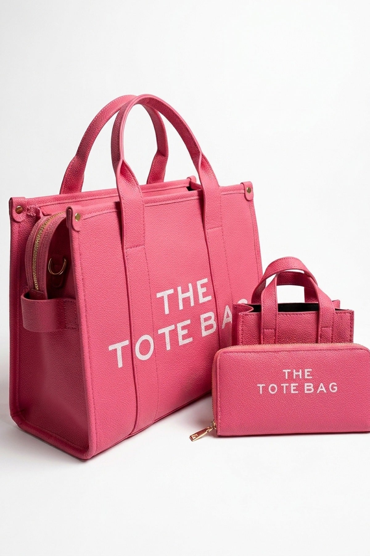 Sophia Tote Bag Set - Pink