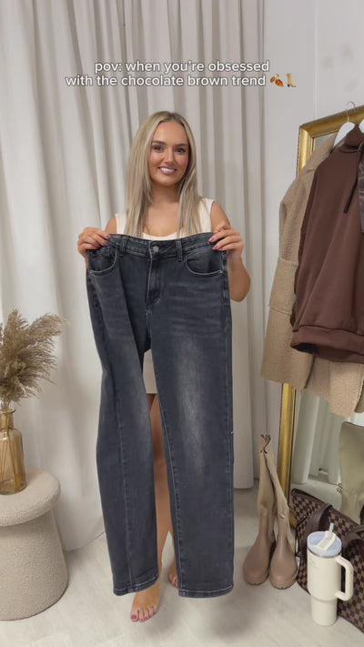 Kathryn Straight Leg High Waist Jeans