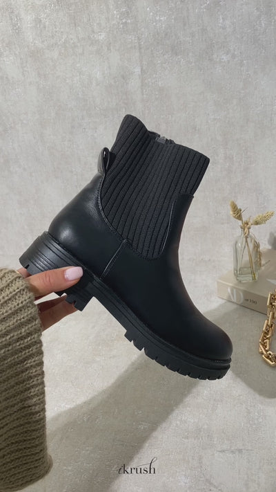 Ashley Chelsea Chunky Ankle Boots