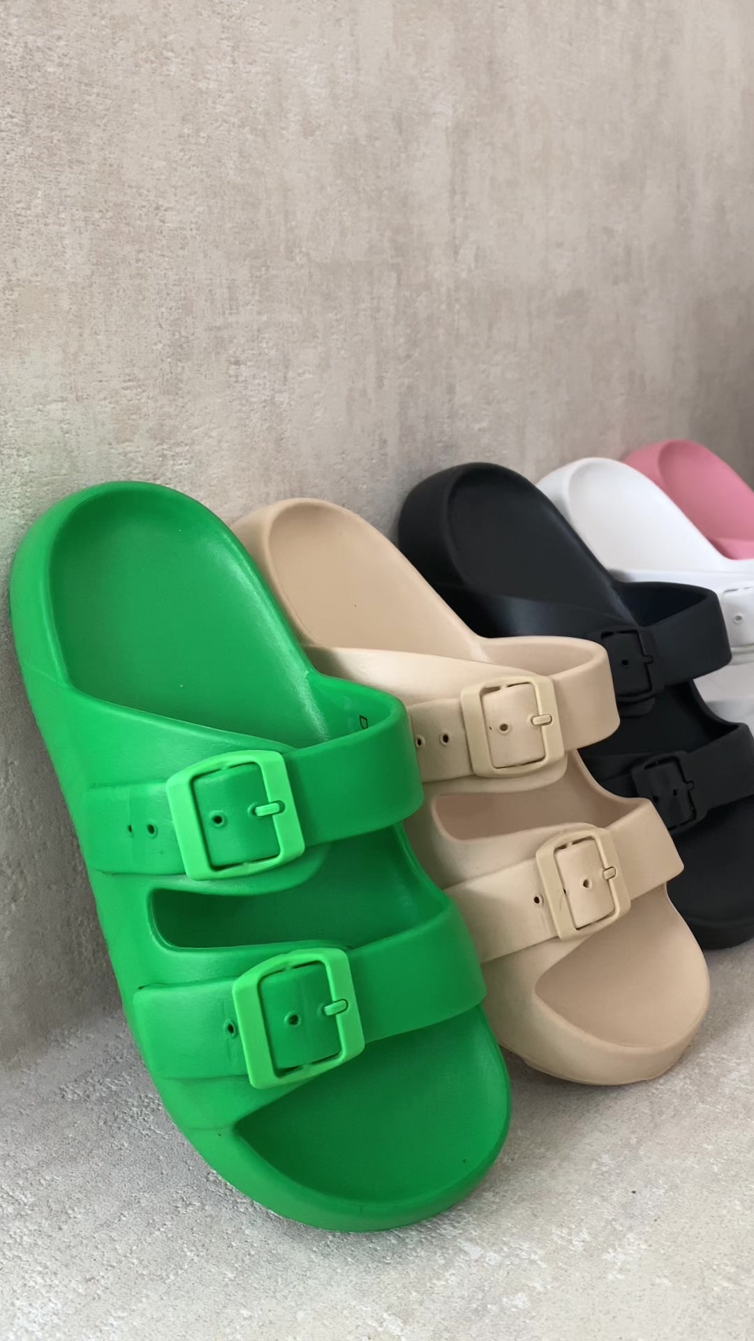 Colette Double Strap Slide Sandals