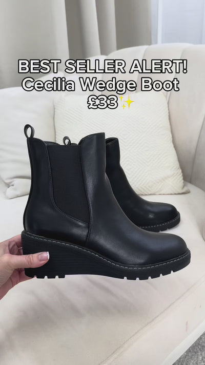 Cecilia Low Wedge Ankle Boots