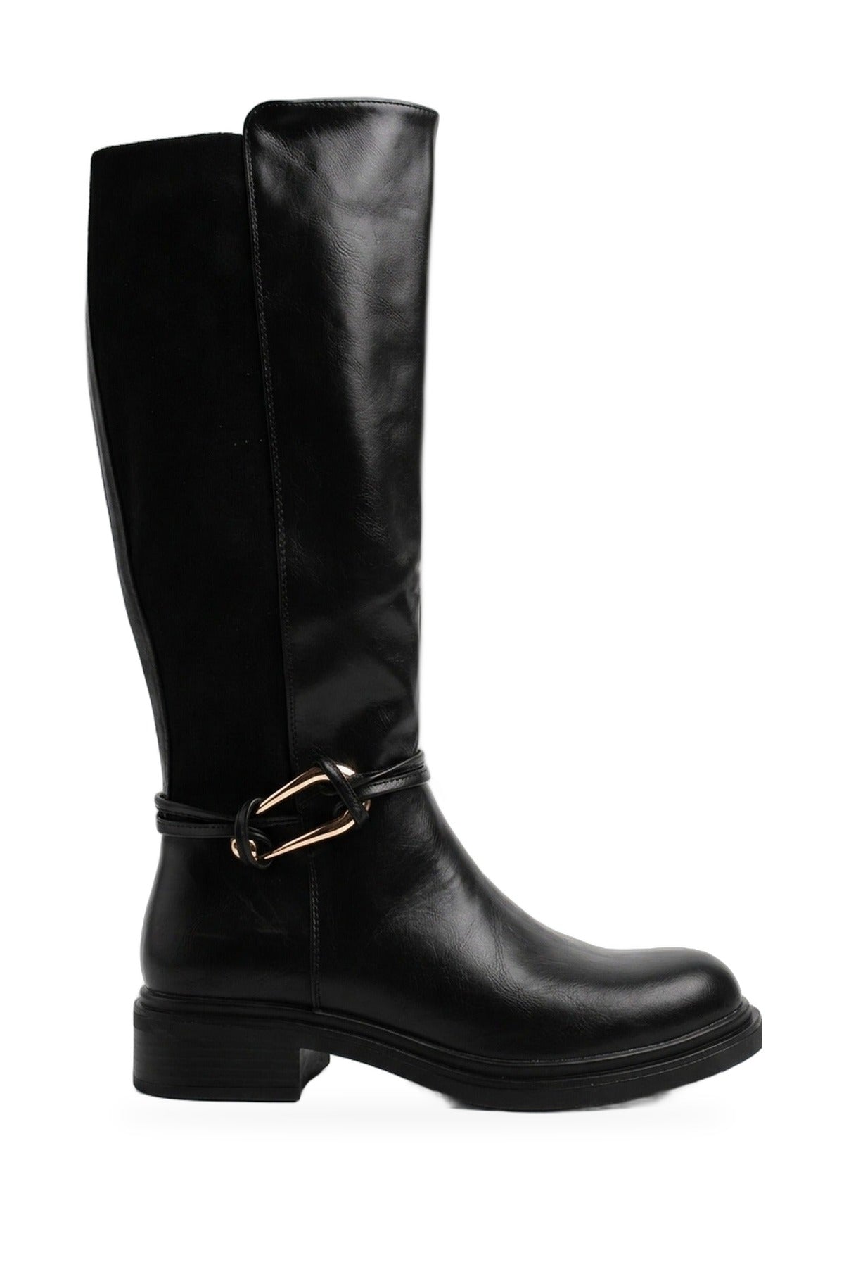 Saoirse Knee High Boots - Black