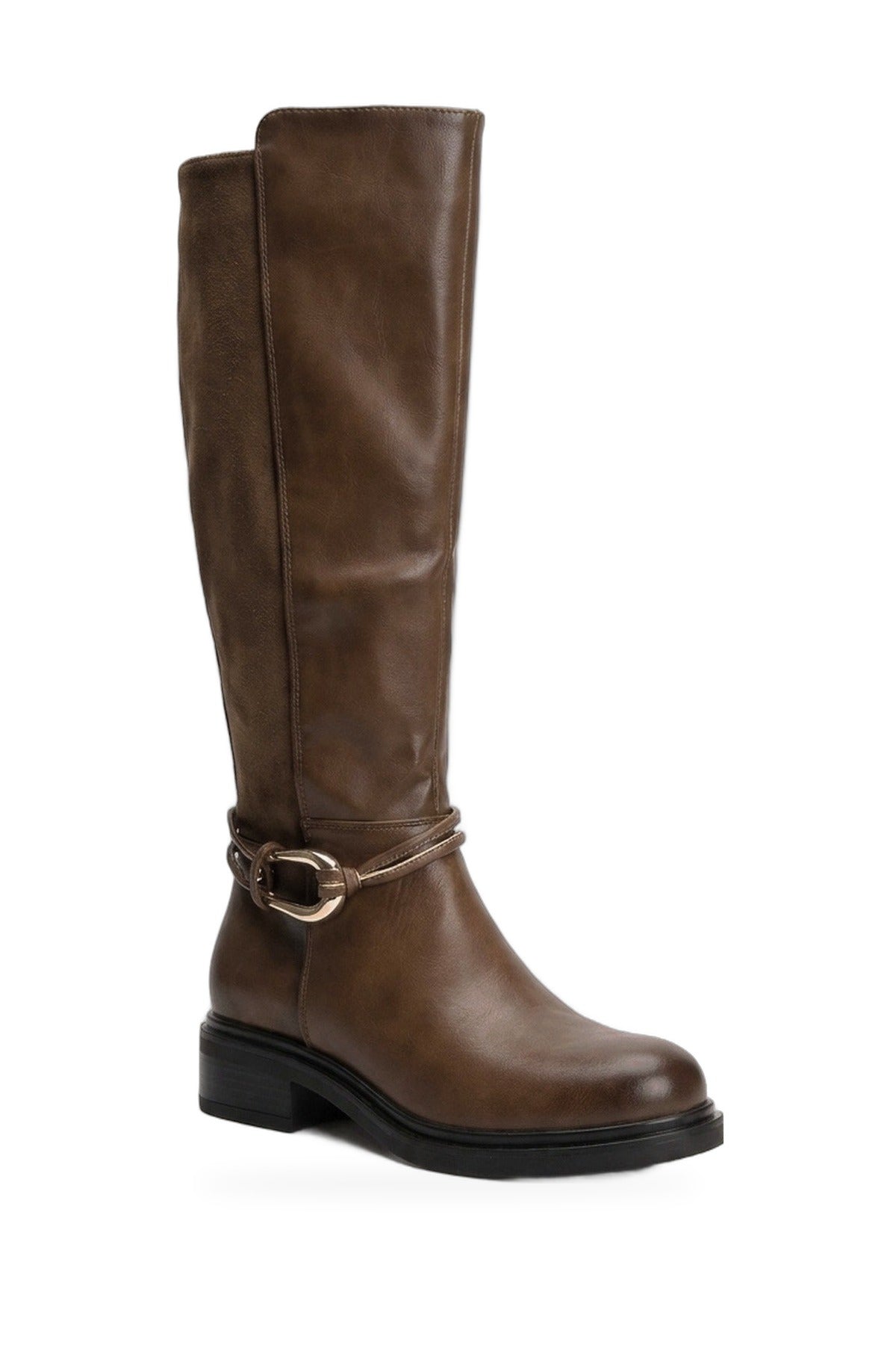Saoirse Knee High Boots - Camel