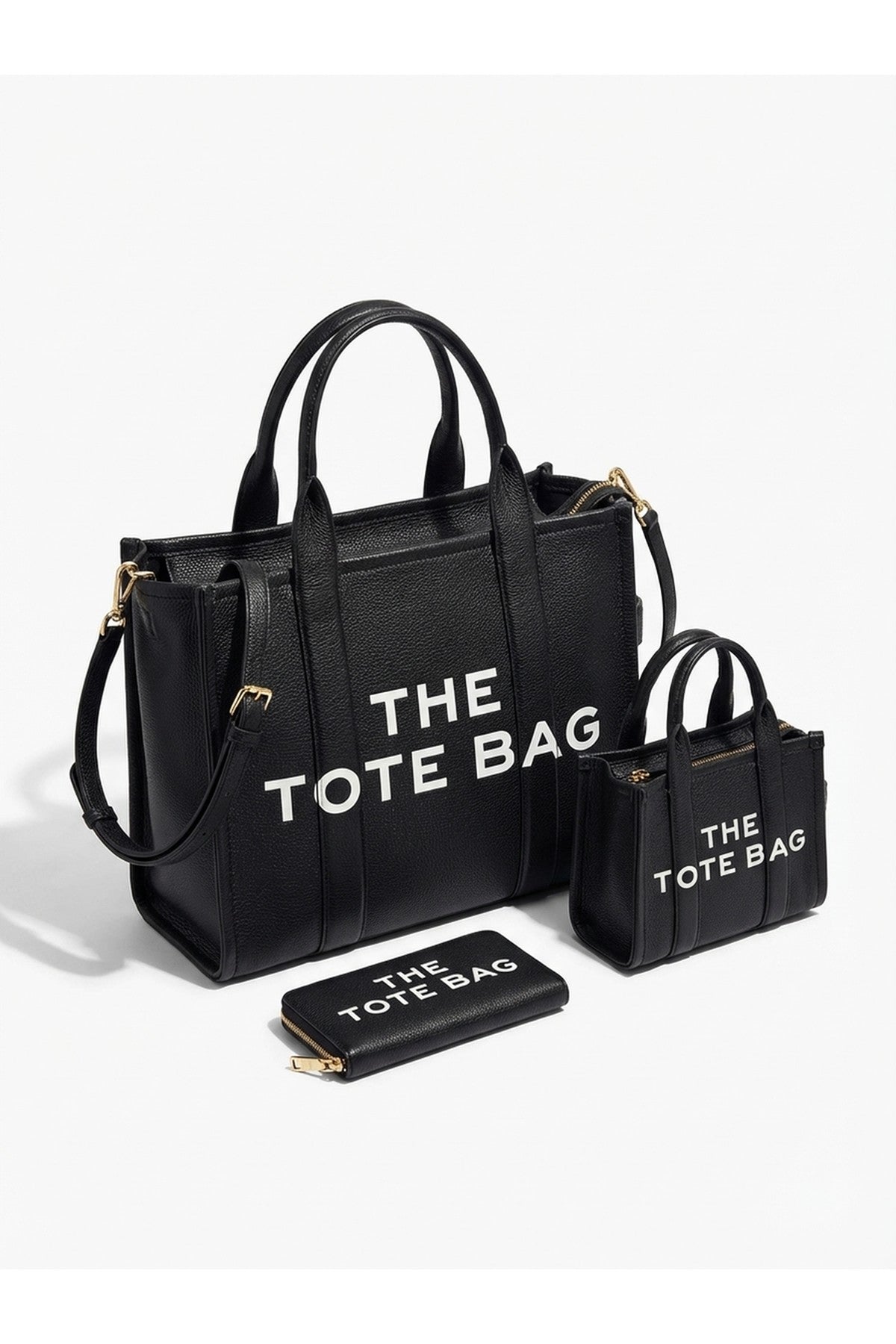 Sophia Tote Bag Set - Black