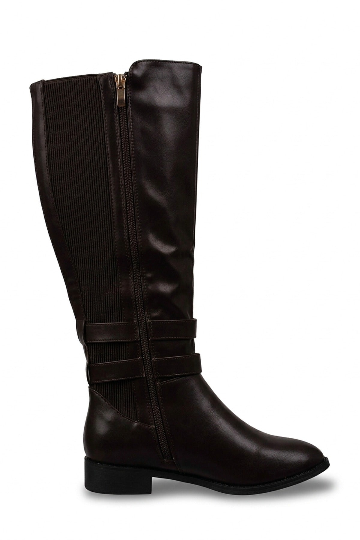 Raquel Knee High Riding Boots - Brown