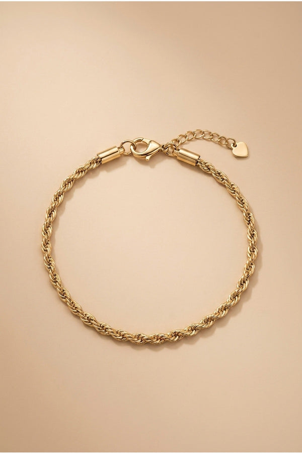 Saoirse Rope Chain Bracelet - Gold