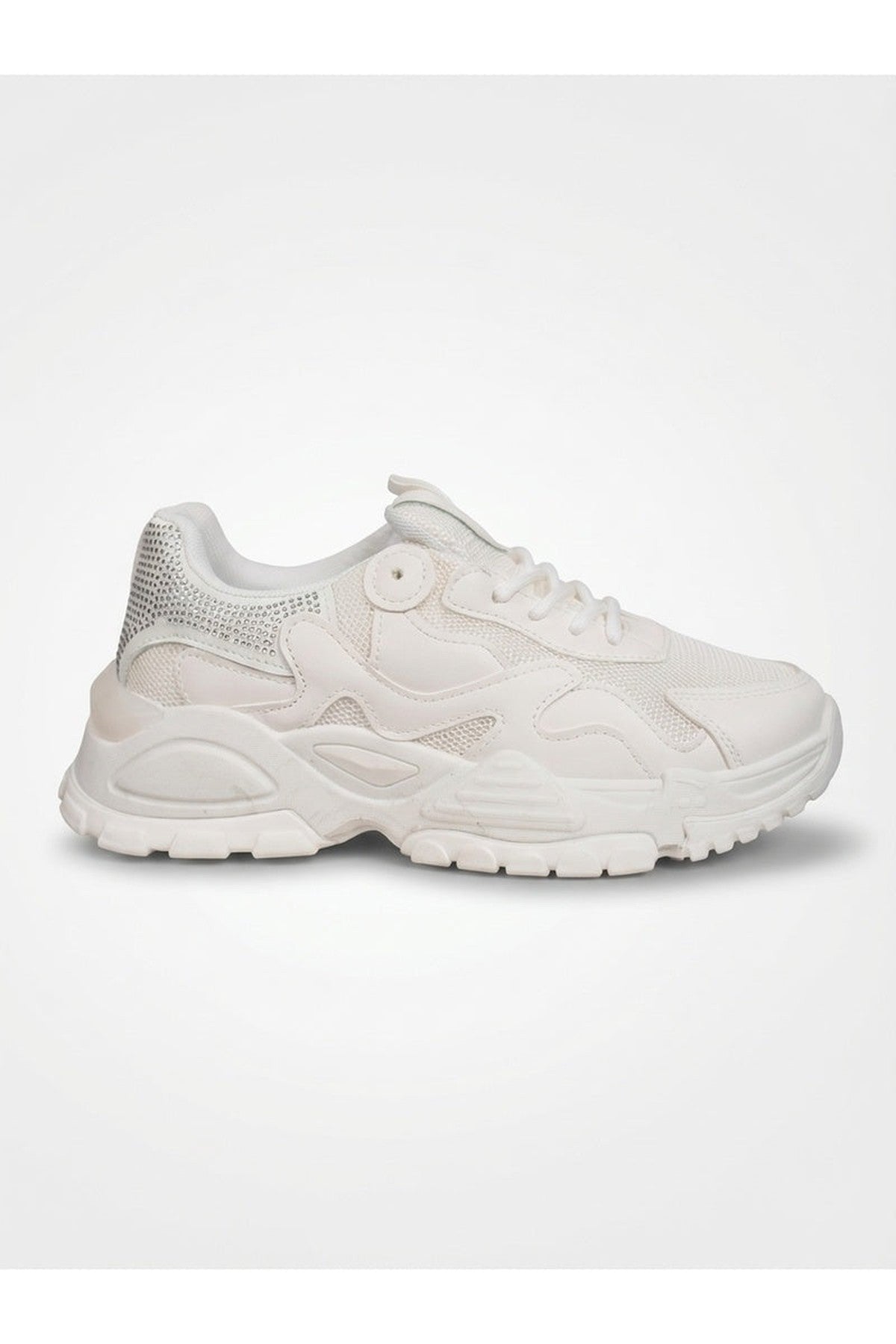 Ivy Studded Chunky Trainers - White