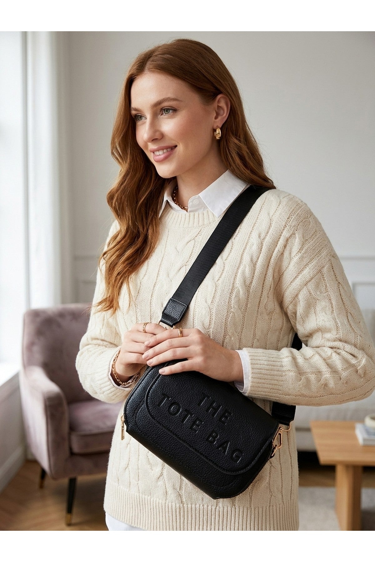 Mia Mini Crossbody Bag - Black