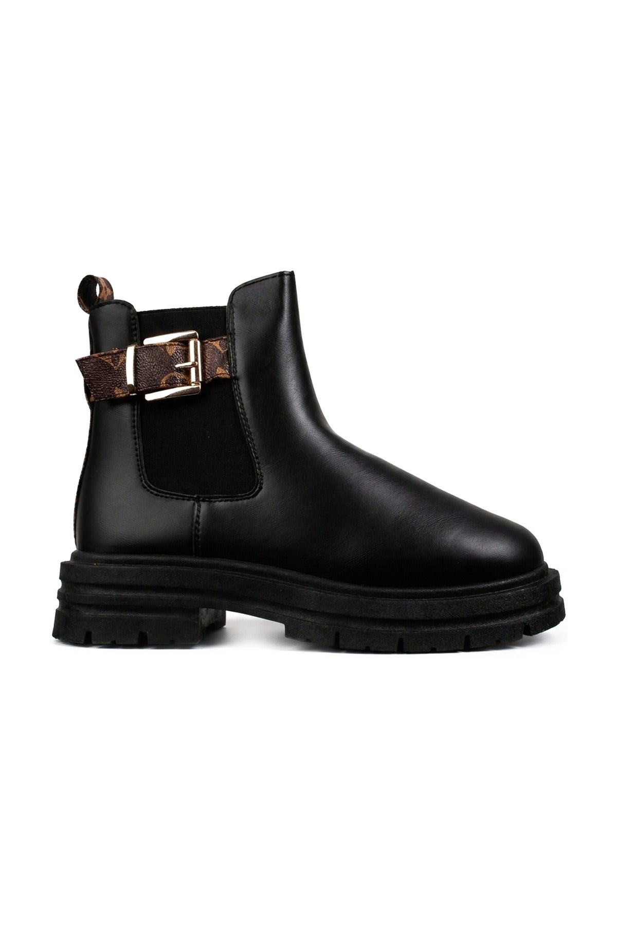 Zosia Chunky Sole Chelsea Boots - Black_wb